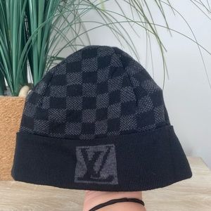SOLD** -- Louis Vuitton Graphite Damier Beanie AUTHENTIC